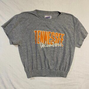 Vintage Bike Gridiron Shirt Womens M Gray Tennessee Volunteers Football Graphic